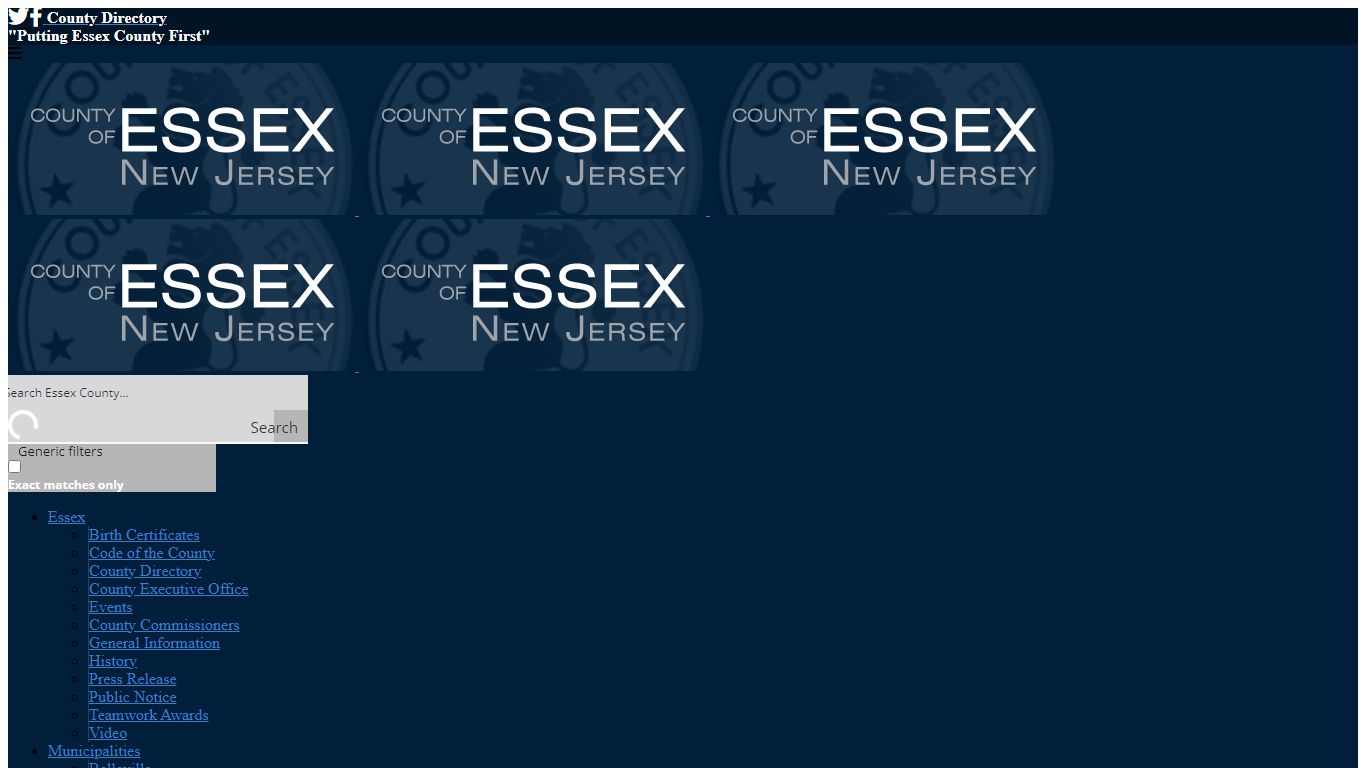 The County of Essex, New Jersey | Putting Essex County First